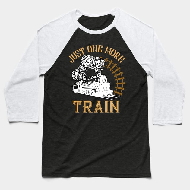 Funny Model Railway Lover Locomotive Baseball T-Shirt by Foxxy Merch